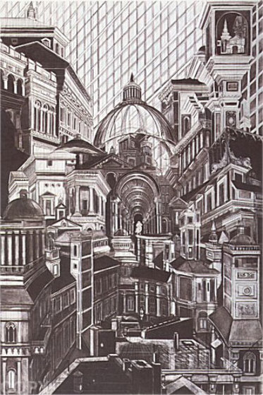 Downtown 1974 Limited Edition Print by G.H Rothe Downtown 1974 Limited Edition Print by G.H Rothe