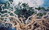 Contemporary Oak Branches Limited Edition Print by G.H Rothe - 0 Contemporary Oak Branches Limited Edition Print by G.H Rothe - 0