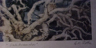 Contemporary Oak Branches Limited Edition Print by G.H Rothe - 2 Contemporary Oak Branches Limited Edition Print by G.H Rothe - 2