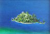 Emerald Bay, Lake Tahoe 1986 23x33 Original Painting by G.H Rothe - 0 Emerald Bay, Lake Tahoe 1986 23x33 Original Painting by G.H Rothe - 0