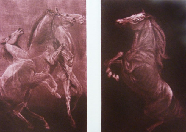 Competitors Diptych 1980 Limited Edition Print by G.H Rothe Competitors Diptych 1980 Limited Edition Print by G.H Rothe