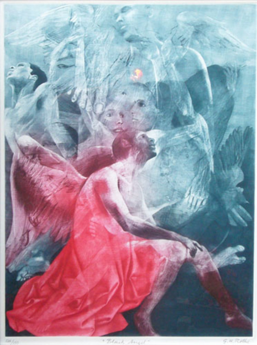 Black Angel 1987 Limited Edition Print by G.H Rothe Black Angel 1987 Limited Edition Print by G.H Rothe