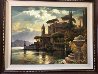 Lake Como 43x57 Original Painting by Leon Roulette - 1