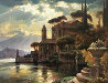 Lake Como 43x57 Original Painting by Leon Roulette - 0
