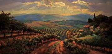 Tuscany Splendor Embellished Limited Edition Print - Leon Roulette Tuscany Splendor Embellished Limited Edition Print - Leon Roulette