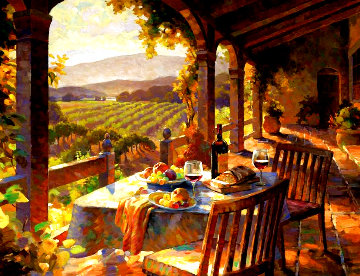 Wine Country Afternoon Limited Edition Print - Leon Roulette Wine Country Afternoon Limited Edition Print - Leon Roulette