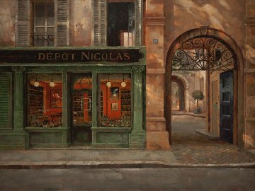 Depot Nicolas 2010 Embellished Limited Edition Print - Leon Roulette Depot Nicolas 2010 Embellished Limited Edition Print - Leon Roulette
