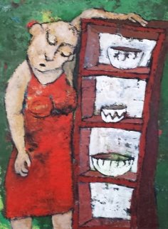 Le Placard 1998 Original Painting - Chantal Roux Le Placard 1998 Original Painting - Chantal Roux