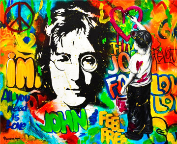 All You Need is Love 24x30 Original Painting - Nastya Rovenskaya All You Need is Love 24x30 Original Painting - Nastya Rovenskaya
