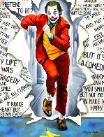 Joker 30x24 Original Painting by Nastya Rovenskaya - 1 Joker 30x24 Original Painting by Nastya Rovenskaya - 1