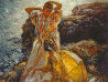 Cala en Mallorca on Clay Panel 1999 Limited Edition Print by  Royo - 1