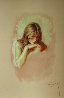 Pensativa on Clay Panel 1997 Limited Edition Print by  Royo - 0
