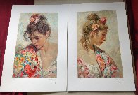 Shawl Suite of 2 Serigraphs 1997 Panel Limited Edition Print by Royo - 2 Shawl Suite of 2 Serigraphs 1997 Panel Limited Edition Print by Royo - 2