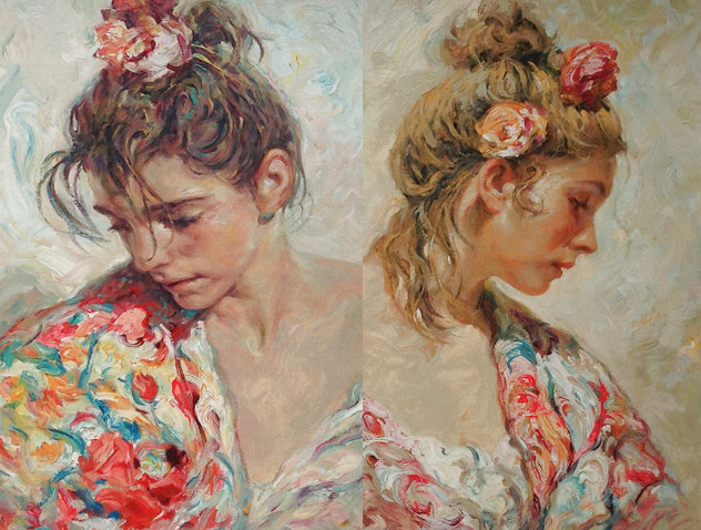 Shawl Suite of 2 1997 Limited Edition Print by  Royo