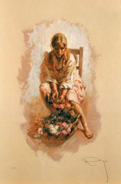 Golden Collection, incomplete suite of 3 on Clay Panel 1997 Limited Edition Print by  Royo