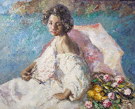 Atardecez 2004 44x51 Super Huge Original Painting by Royo - 0 Atardecez 2004 44x51 Super Huge Original Painting by Royo - 0