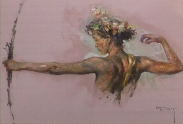 Eteris - From the Sagittas Museum Collection  - 44x55 Huge Painting Original Painting -  Royo