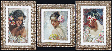 La Perla, Adolescencia, and Estudio Framed Set of 3 - Panel Limited Edition Print - Royo La Perla, Adolescencia, and Estudio Framed Set of 3 - Panel Limited Edition Print - Royo