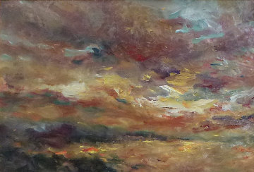 Atarceder (Sunset) 21x29 Original Painting - Royo Atarceder (Sunset) 21x29 Original Painting - Royo