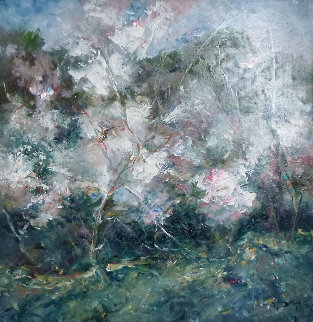 Atmosfera (Almond Trees) 27x27 Original Painting - Royo Atmosfera (Almond Trees) 27x27 Original Painting - Royo