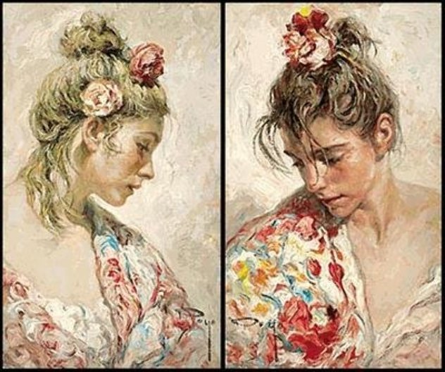 Shawl Suite of 2 - PP 1998 Limited Edition Print by  Royo