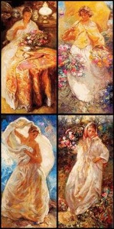 Four Seasons - Framed Suite of 4 PP Huge Limited Edition Print -  Royo