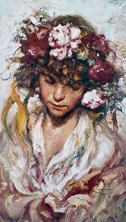 Antes De La Fiesta 28x21 Original Painting - Royo Antes De La Fiesta 28x21 Original Painting - Royo
