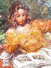 La Lectura 43x51  Huge Original Painting by  Royo - 2