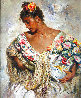 Manton de Manila y Flores 38x33 Original Painting by  Royo - 0