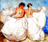 Verano - Huge Framed Serigraph on Panel Limited Edition Print by Royo - 0 Verano - Huge Framed Serigraph on Panel Limited Edition Print by Royo - 0
