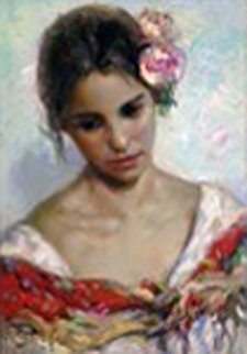 El Tocada, Oil on canvas 33x26  Original Painting -  Royo