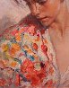Shawl Suite of 2 Paintings: Claveles -  And El Manton 1990 28x22 Original Painting by  Royo - 8