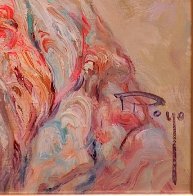 Shawl Suite of 2 Paintings: Claveles -  And El Manton 1990 28x22  Original Painting by  Royo - 11