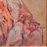Shawl Suite of 2 Paintings: Claveles -  And El Manton 1990 28x22 Original Painting by  Royo - 11
