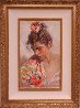 Shawl Suite of 2 Paintings: Claveles -  And El Manton 1990 28x22 Original Painting by  Royo - 4