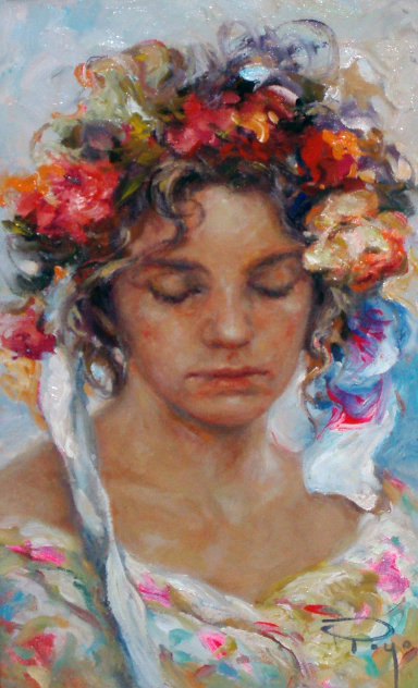 Floreal  2001 29x22 Original Painting by  Royo