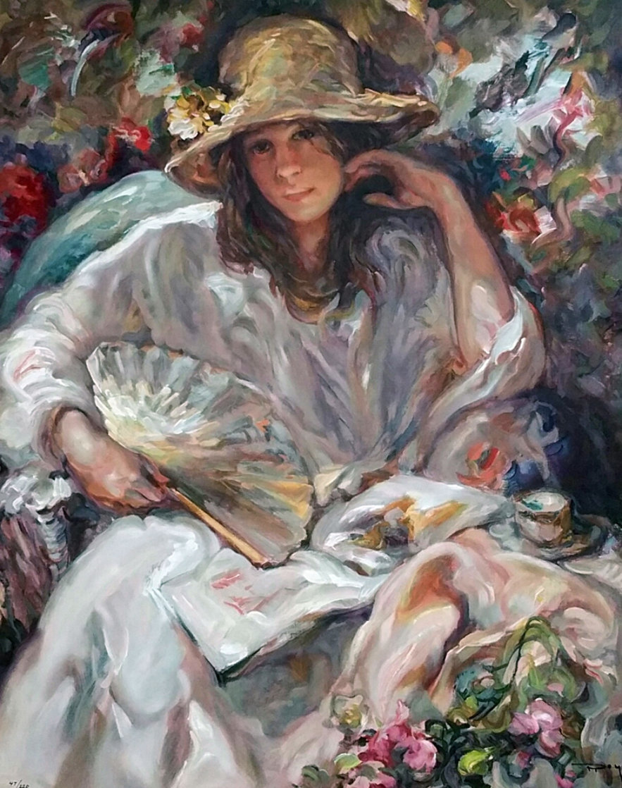 Sol Y Sombra on Panel 2003 Limited Edition Print by Royo Sol Y Sombra on Panel 2003 Limited Edition Print by Royo