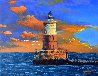 Lighthouse Sunset 2019 8x10 Original Painting by Ruben Ruiz - 0