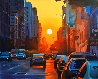 Manhattan Henge 22x27 New York - NYC Original Painting by Ruben Ruiz - 0