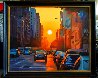 Manhattan Henge 22x27 New York - NYC Original Painting by Ruben Ruiz - 1