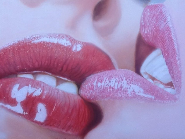 Gentle Kiss 2013 30x40 Original Painting by Ruben Ruiz