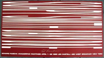 Anamorphic Painting 1995 HS Limited Edition Print - Edward Ruscha Anamorphic Painting 1995 HS Limited Edition Print - Edward Ruscha