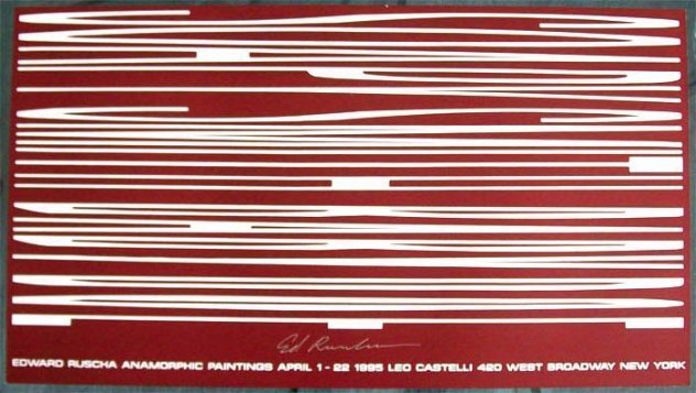 Anamorphic Painting 1995 HS Limited Edition Print by Edward Ruscha