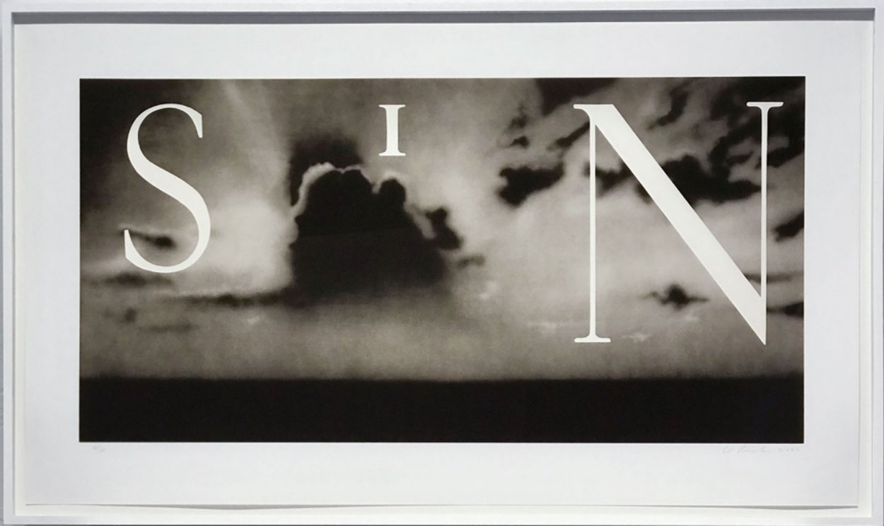 Sin / without 2002 Limited Edition Print by Edward Ruscha Sin / without 2002 Limited Edition Print by Edward Ruscha