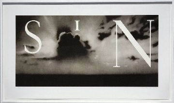 Sin / without 2002 Limited Edition Print - Edward Ruscha Sin / without 2002 Limited Edition Print - Edward Ruscha