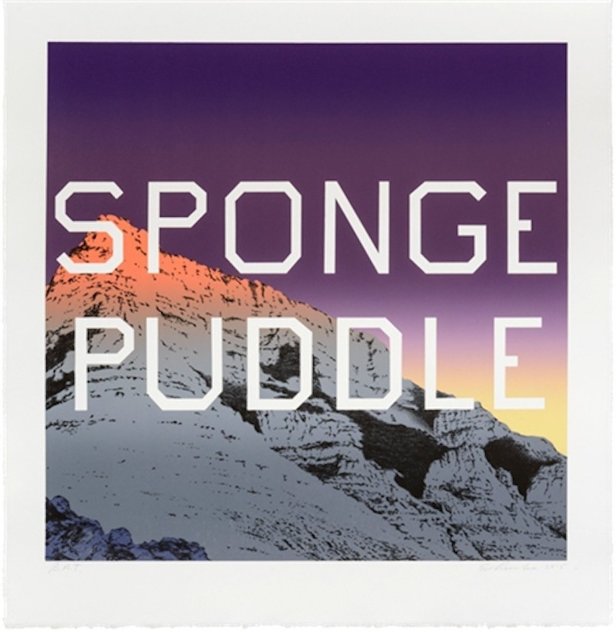 Sponge Puddle 2015 Limited Edition Print by Edward Ruscha