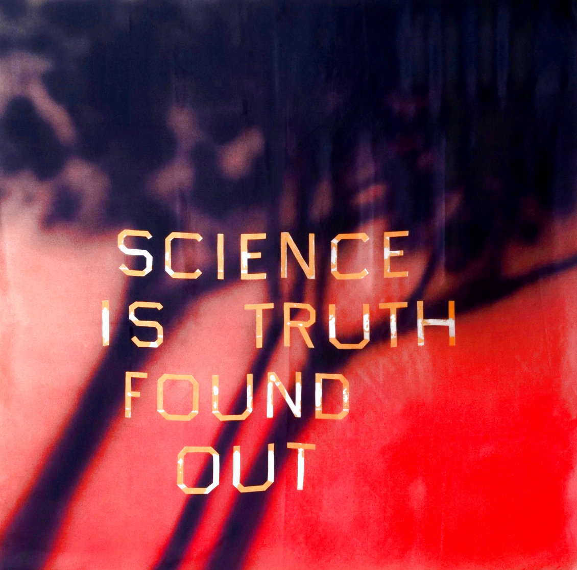 Science is Truth Found Out Silk Scarf 2022 51x51 Other by Edward Ruscha
