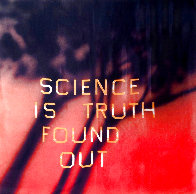 Science is Truth Found Out Silk Scarf 2022 51x51 Other by Edward Ruscha - 0