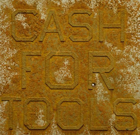 From Rusty Signs: Cash For Tools #2  2014 Limited Edition Print - Edward Ruscha