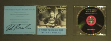 I Want To Hang Out With Ed Ruscha- Photo Booklet with CD  (In CD Case),. Other - Edward Ruscha